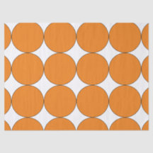 HALLOWEEN ORANGE LARGE CIRCLE  TISSUE PAPER