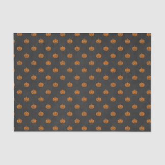 Halloween Orange Pumpkin Chalkboard Pattern Tissue Paper