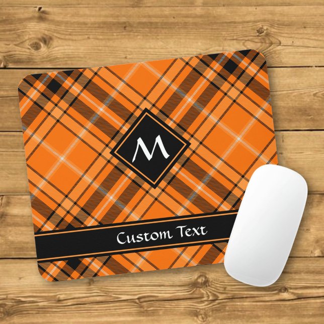 Halloween Orange Tartan Mouse Pad (Creator Uploaded)