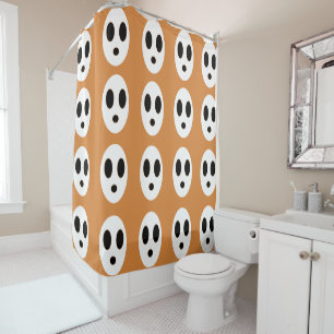 Halloween Orange White Ghost Halloween