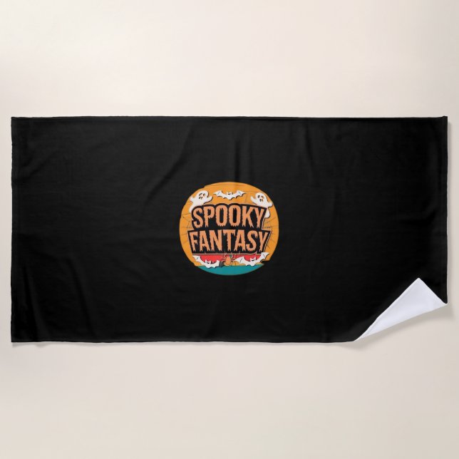 Halloween Orchestra Classic T-Shirt Beach Towel (Front)