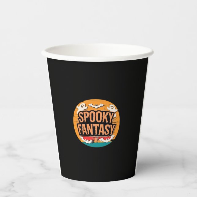 Halloween Orchestra Classic T-Shirt Paper Cups (Front)