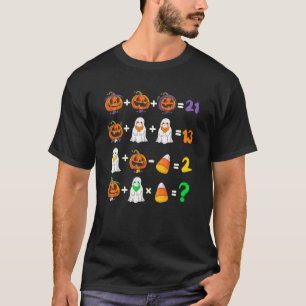 Halloween Order of Operations Quiz Math Teacher Pu T-Shirt