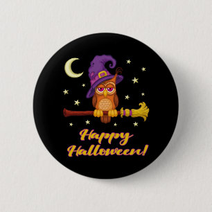 Halloween Owl  2 Inch Round Button