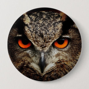 Halloween Owl Button Pin