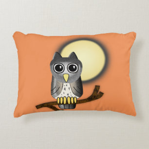 Halloween Owl Decorative Pillow