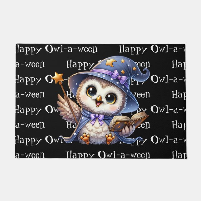 Halloween Owl Doormat (Front)