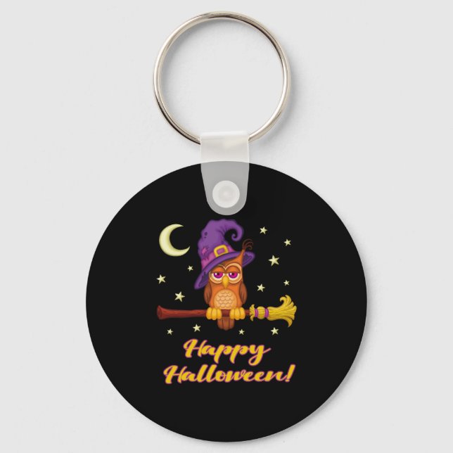 Halloween Owl Keychain (Front)