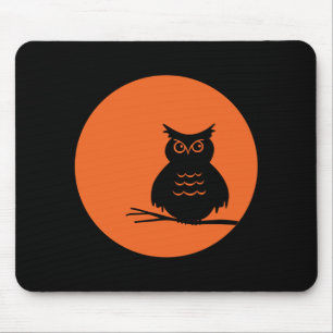 Halloween Owl Mouse Pad