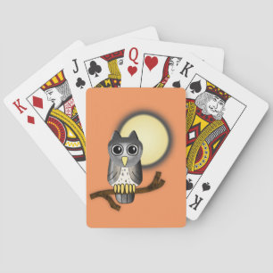Halloween Owl Playing Cards
