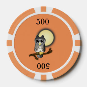 Halloween Owl Poker Chips