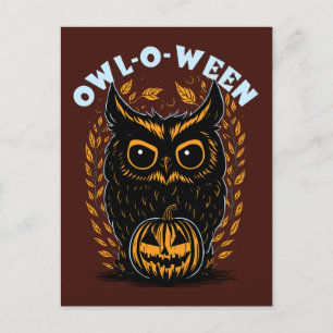 Halloween Owl Postcard