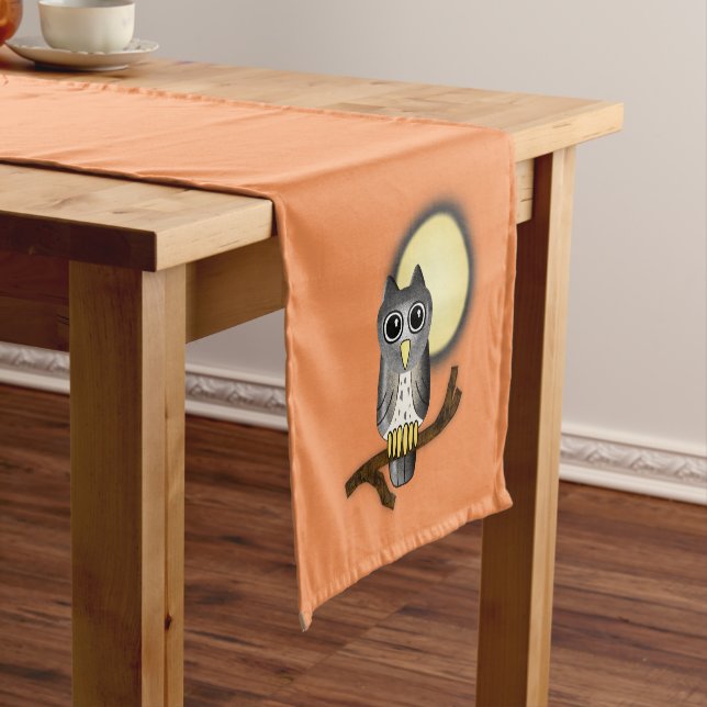 Halloween Owl Short Table Runner (In Situ)