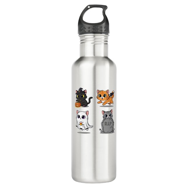 Halloween Pack  Spooky and Festive Graphic Bundle  710 Ml Water Bottle (Front)