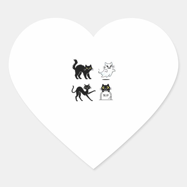 Halloween Pack  Spooky and Festive Graphic Bundle  Heart Sticker (Front)