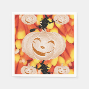 Halloween Paper Napkins, Pumpkin Napkin
