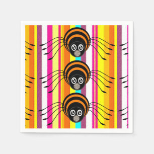 Halloween Paper Napkins, Spider Napkin