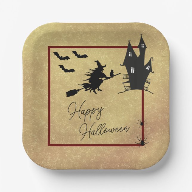 Halloween  paper plate (Front)