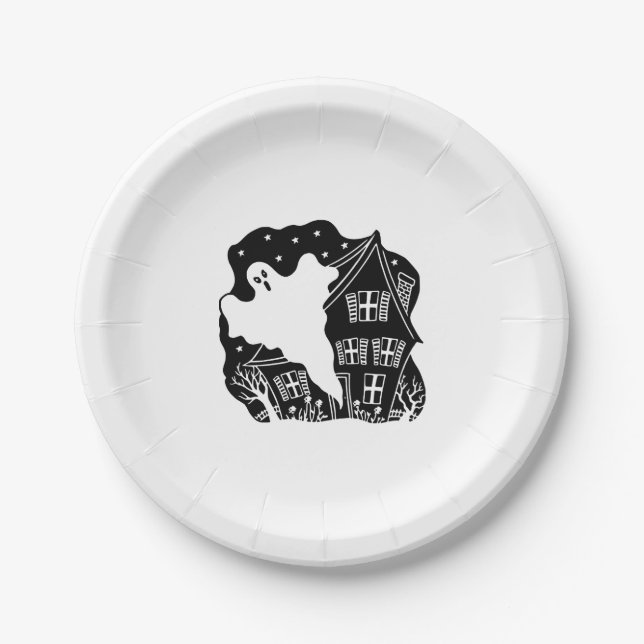 Halloween                                         paper plate (Front)