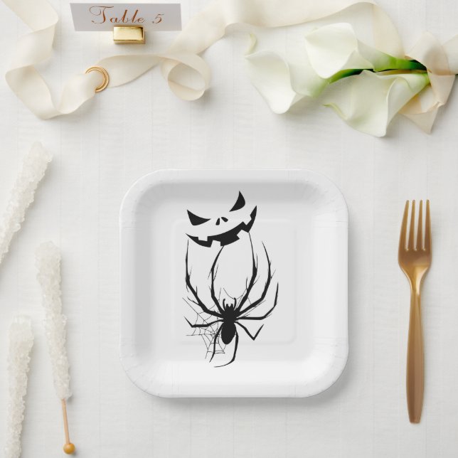 Halloween Paper Plate (Wedding)