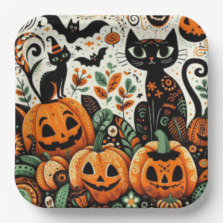 Halloween  paper plate