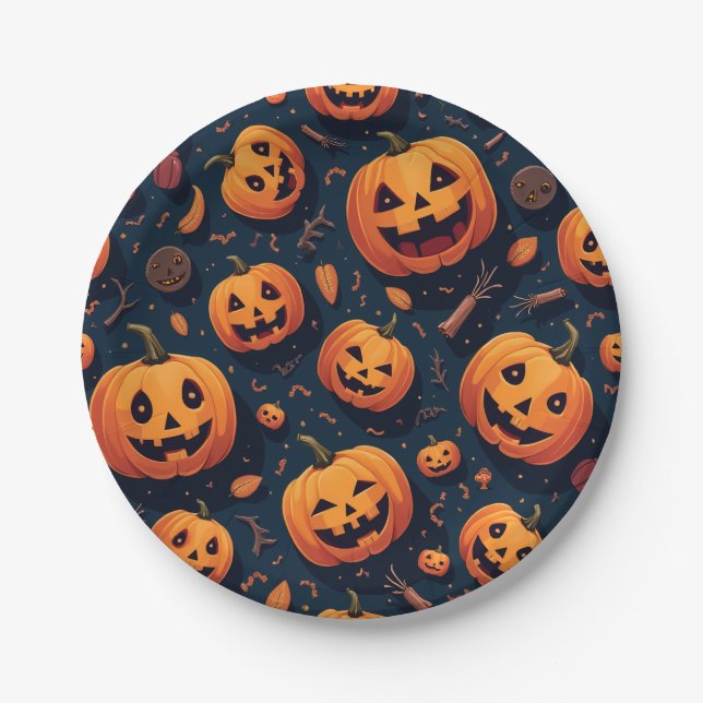 Halloween  paper plate (Front)
