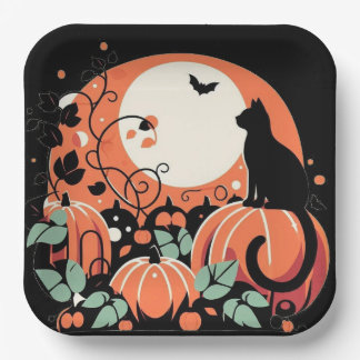 Halloween  paper plate