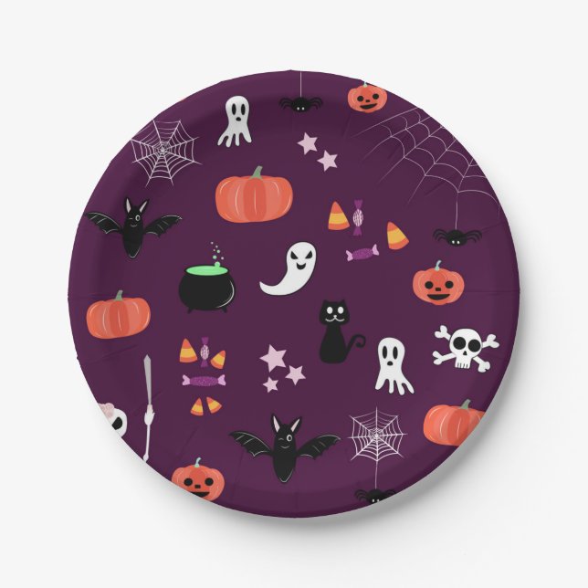 Halloween Paper Plate (Front)