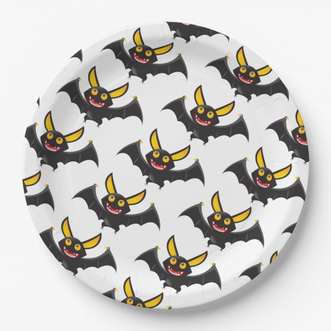 Halloween Paper Plates/Bats Plate (Front)