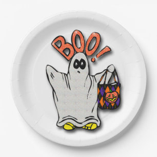 Halloween Paper Plates/Ghost Plate