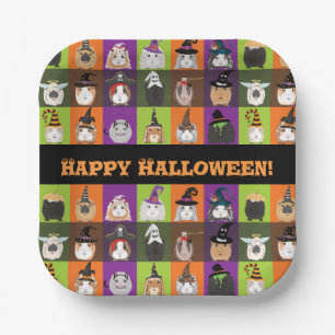 Halloween Paper Plates Guinea Pigs