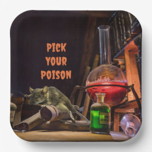 Halloween Paper Plates, Pick Your Poison Plate