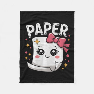 Halloween Paper Scissors Rock Paper Fleece Blanket