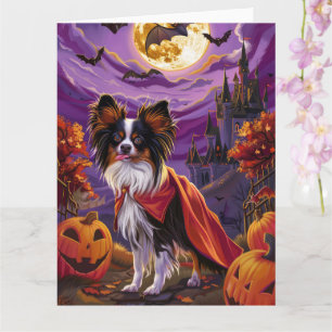 Halloween Papillon Vampire Pumpkins Scary Card