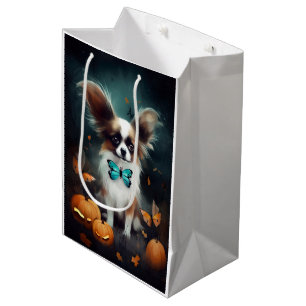Halloween Papillon With Pumpkins Scary Medium Gift Bag