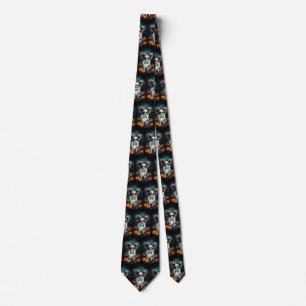 Halloween Papillon With Pumpkins Scary Tie