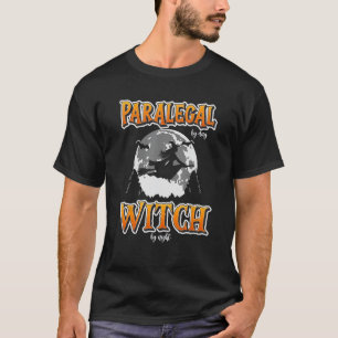 Halloween Paralegal Witch Funny Cute Lawyer Women  T-Shirt