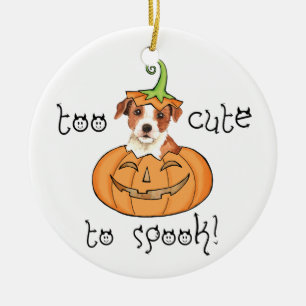 Halloween Parson Russell Terrier Ceramic Ornament