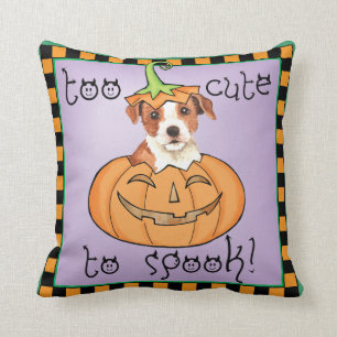Halloween Parson Russell Terrier Throw Pillow