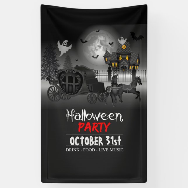 Halloween Party Banner (Vertical)