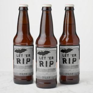 Halloween Party Beer Bottle Label