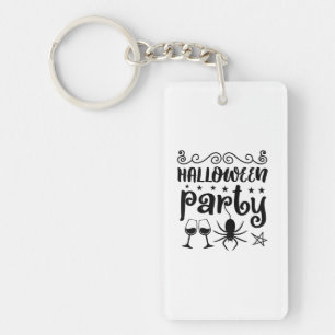 Halloween Party Birthday Keychain