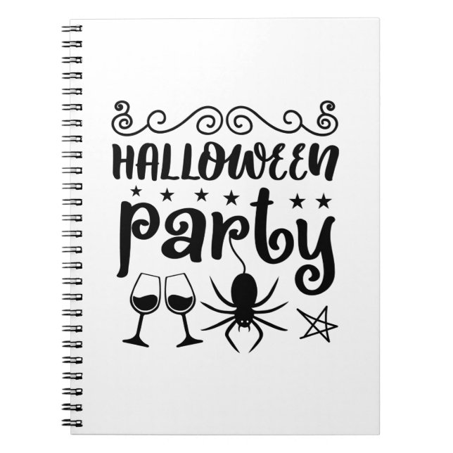 Halloween Party Birthday Notebook (Front)