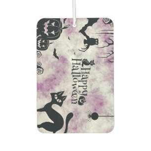Halloween Party Black Cat Evil Pumpkins Scary Owls Air Freshener