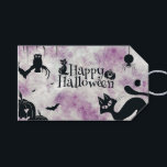Halloween Party Black Cat Evil Pumpkins Scary Owls Gift Tags<br><div class="desc">Halloween Party Black Cat Evil Pumpkins Scary Owls Gift Tags. Unique,  beautiful,  stylish design. Easy to be personalized. Font style,  size and colours can be changed. Matching items are available.</div>