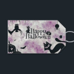 Halloween Party Black Cat Evil Pumpkins Scary Owls Gift Tags<br><div class="desc">Halloween Party Black Cat Evil Pumpkins Scary Owls Gift Tags. Unique,  beautiful,  stylish design. Easy to be personalized. Font style,  size and colours can be changed. Matching items are available.</div>