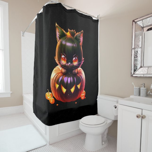 Halloween Party Black Cat Pumpkin Horror Scary (In Situ)