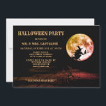 Halloween Party Black Night Full Moon Scary Invitation<br><div class="desc">Halloween Party Black Night Full Moon Scary Invitation. Unique,  beautiful,  stylish design. Easy to be personalized. Font style,  size and colours can be changed. Matching items are available.</div>