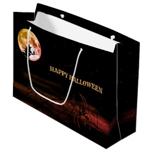 Halloween Party Black Night Full Moon Scary Large Gift Bag