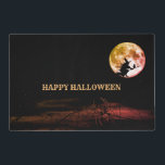 Halloween Party Black Night Full Moon Scary Paper Laminated Place Mat<br><div class="desc">Halloween Party Black Night Full Moon Scary Paper Placemat. Unique,  beautiful,  stylish design. Easy to be personalized. Font style,  size and colours can be changed. Matching items are available.</div>